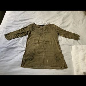 Karma Highway One Size Olive Blouse